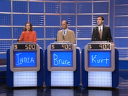 The contestant podiums were made taller, and the score displays were now incandescent seven-segment displays.