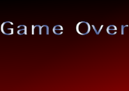 The prototype's game over screen.