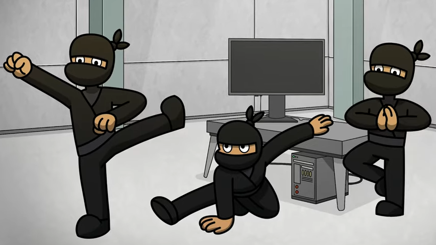 Cartoon Ninja PNG - cartoon-ninjas-fighting cartoon-ninja-animals