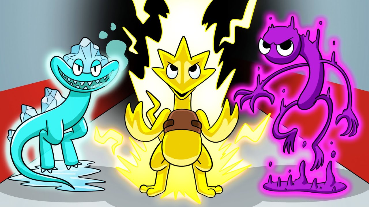Rainbow Friends Swap Colors and Powers! Origin Story Animation by GameToons  