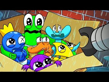 Blue x Green Rainbow Friends animation (Compilation) 