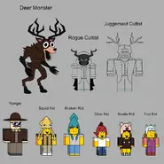 List of characters (from The DEER MONSTER is MOVING AWAY...)