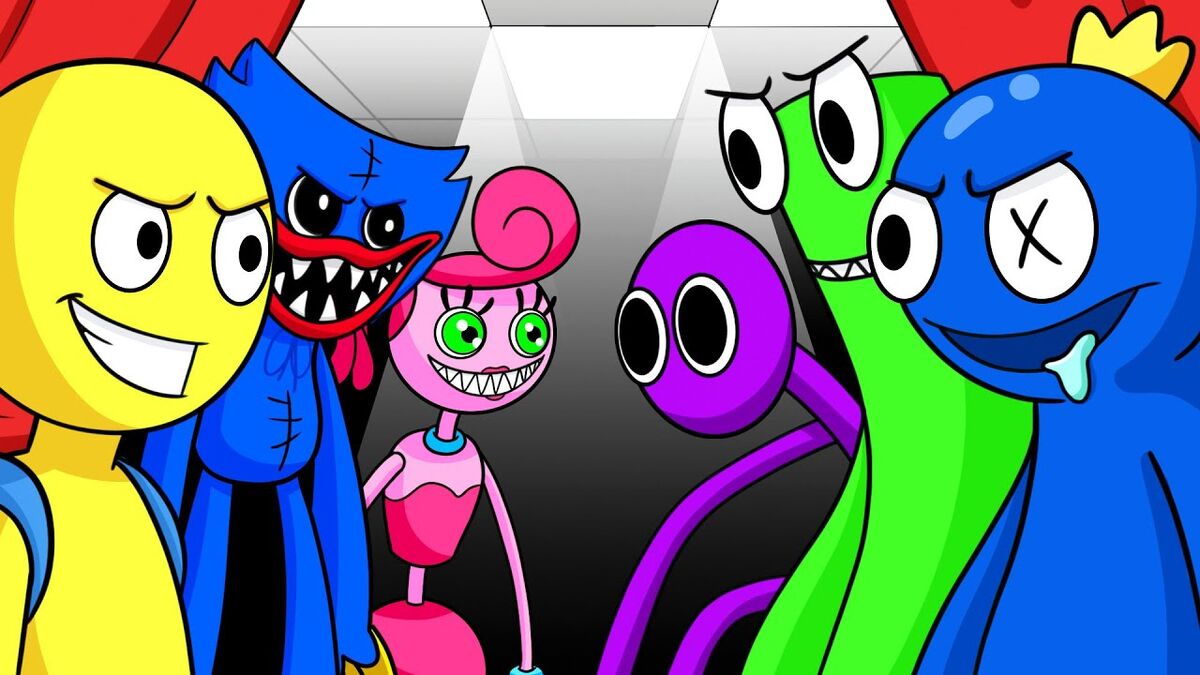 PURPLE Takes REVENGE?!😳(NEW!) Rainbow Friends x Poppy Playtime Animations  Roblox pt.55 
