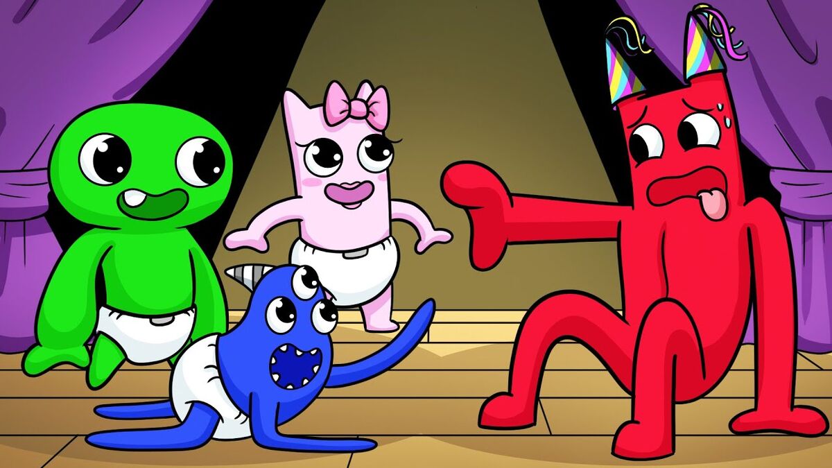 Rainbow Friends Get Turned Into BABIES! Story Animation by GameToons 