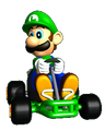 Luigi in Mario Kart 64