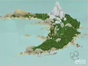 Kongo Bongo Island from the Donkey Kong Country cartoon.