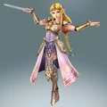 Zelda, holding the Wind Waker.