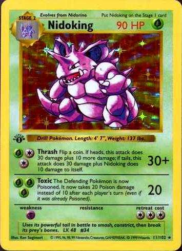 1st Edition Nidoking ニドキング