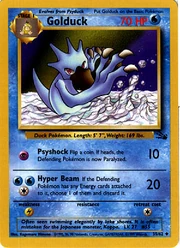 Golduck in the Pokémon Trading Card Game (Fossil set).