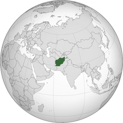Afghanistan (orthographic projection)
