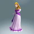 Zelda, using her Ocarina of Time design in Hyrule Warriors.