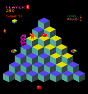 Qbert(arcade) playing field