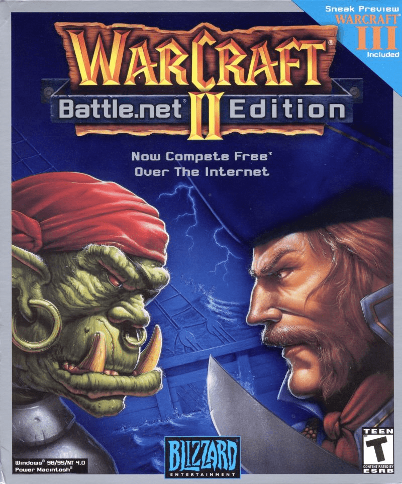 Warcraft II Battle.net Edition rare pc Game Blizzard Windows 95/98