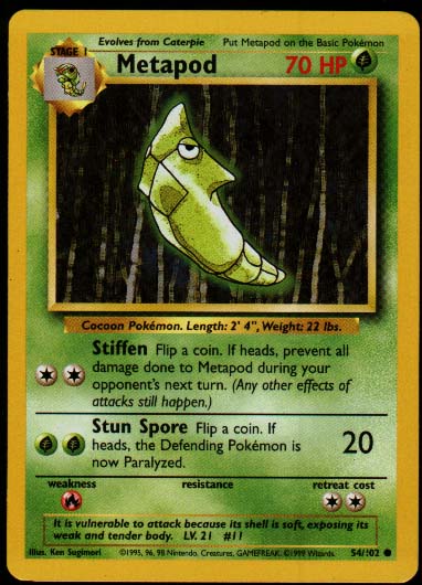 Metapod  Pokemon, Pokemon pokedex, 150 pokemon