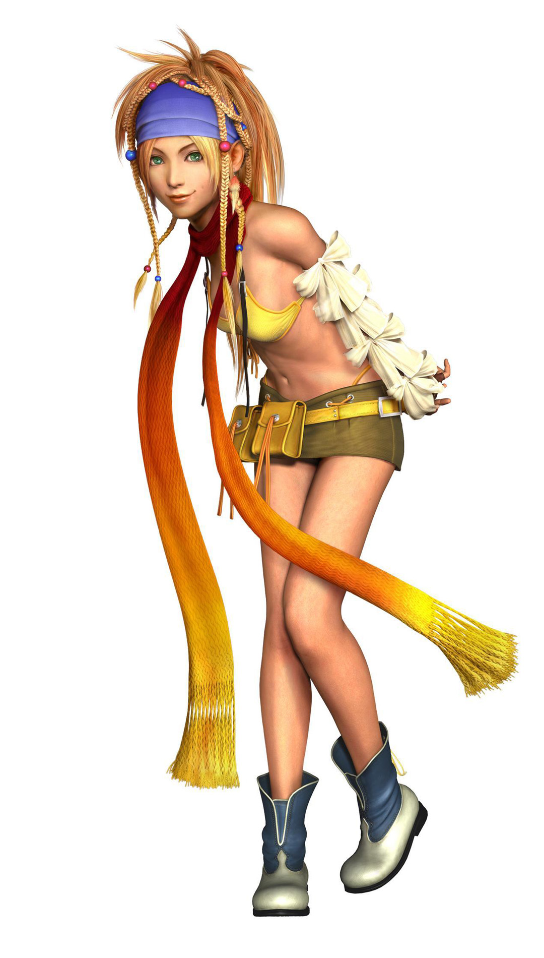 Rikku, a major character in Final Fantasy X