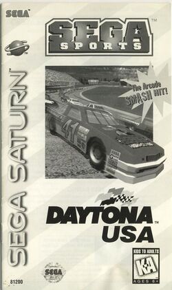 Daytona USA Arcade Sega Saturn Premium POSTER MADE IN USA