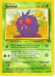Venonat in the Pokémon Trading Card Game.