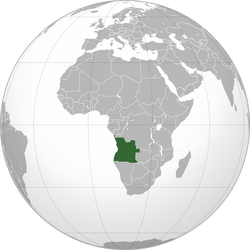 Angola (orthographic projection)