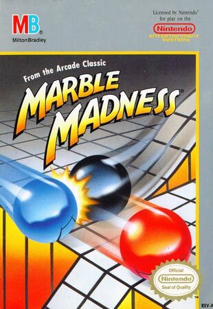 FC★MARBLE MADNESS NES 海外版★箱付・説明書付・ソフト付 FC☆MARBLE MADNESS NES 海外版☆箱付・説明書付・ソフト付
