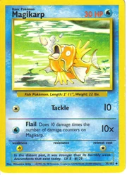 Magikarp, as seen in the Pokémon Trading Card Game