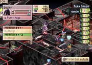 A screenshot of the combat interface. In this battle, Marona will have at least eight turns before the bad guys get one due to her high speed rating.