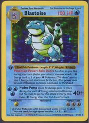 Blastoise in the Pokémon Trading Card Game.