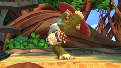 Funky as a playable character in the Nintendo Switch version of Donkey Kong Country: Tropical Freeze