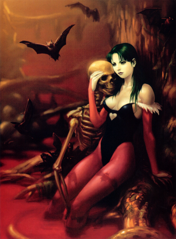 Darkstalkers 3 Morrigan Cover Art