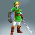 Link in his Ocarina of Time outfit in Hyrule Warriors.