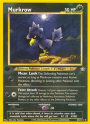 Murkrow in the Pokémon Trading Card Game.