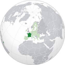 EU-France (orthographic projection)