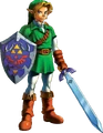Link's artwork from The Legend of Zelda: Ocarina of Time.