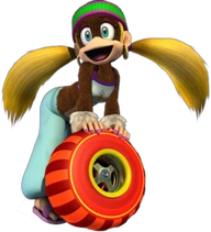 Tiny Kong as she appears in later games.