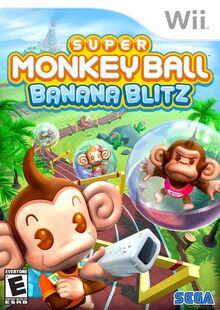 Super Monkey Ball Banana Blitz Wii NA Box Art