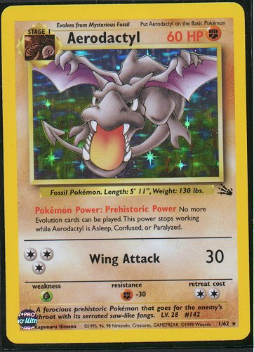 SHINY AERODACTYL - Shiny and Special Pokémon - Silver - Pokemon