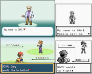 Comparison between FireRed Version & LeafGreen Version and Red Version, Green Version, Blue Version & Yellow Version.