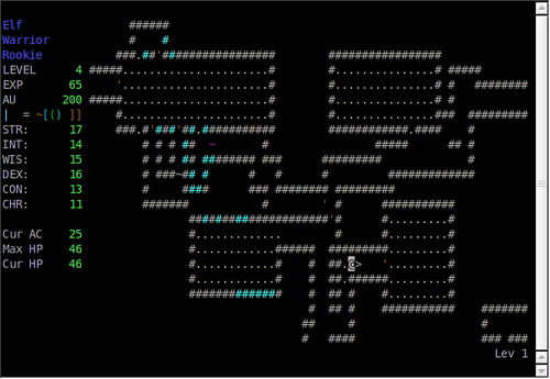 Zangband lev 1