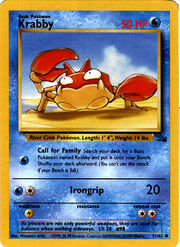 Krabby in the Pokémon Trading Card Game.