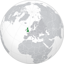 Europe-UK (orthographic projection)