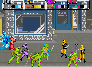 How To Play TMNT: OOTS Arcade Mode With 4 Player Local Offline