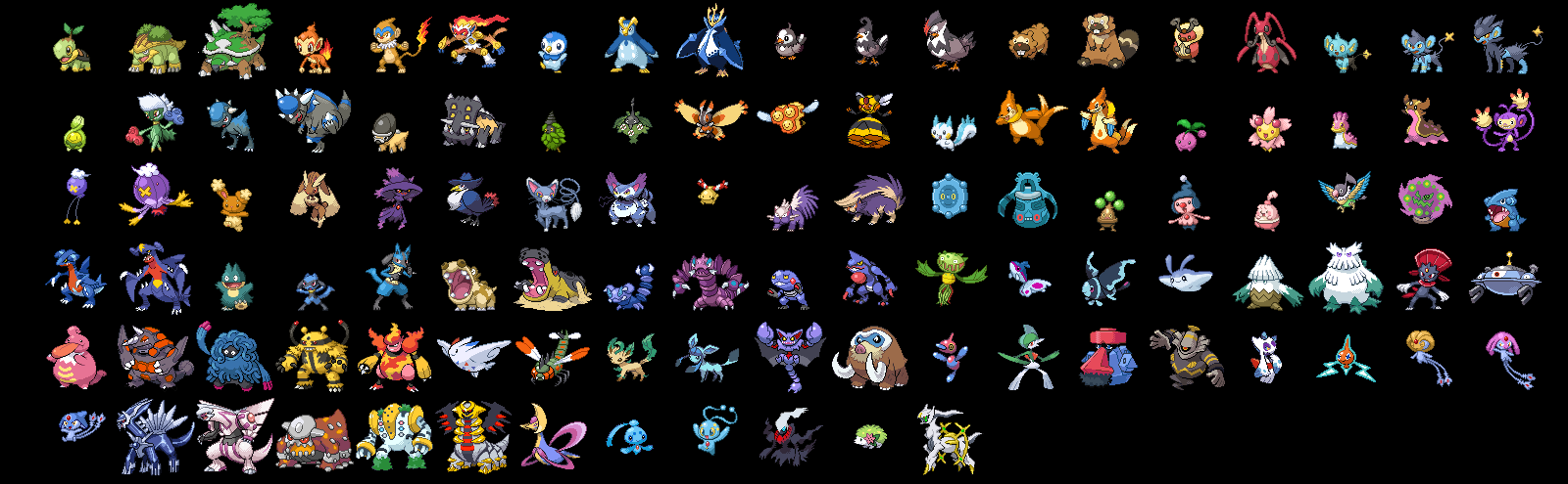 Gen 4 Starters  Pokémon diamond and pearl, Pokémon diamond, Pokemon