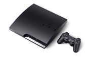 The PlayStation 3 Slim model.