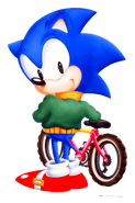 Sonic with a Bike