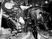 Kurono decapitates the Shapeshifting Oni Alien