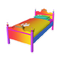 Rainbow Paw Single Bed