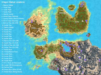 Kozita Dragon Statue Map