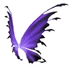 Black Purple Fairy Wings