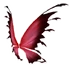 Red Black Fairy Wings