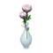 White Rose Vase