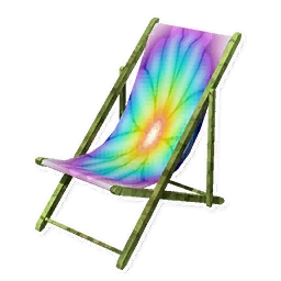 tie dye beach chair